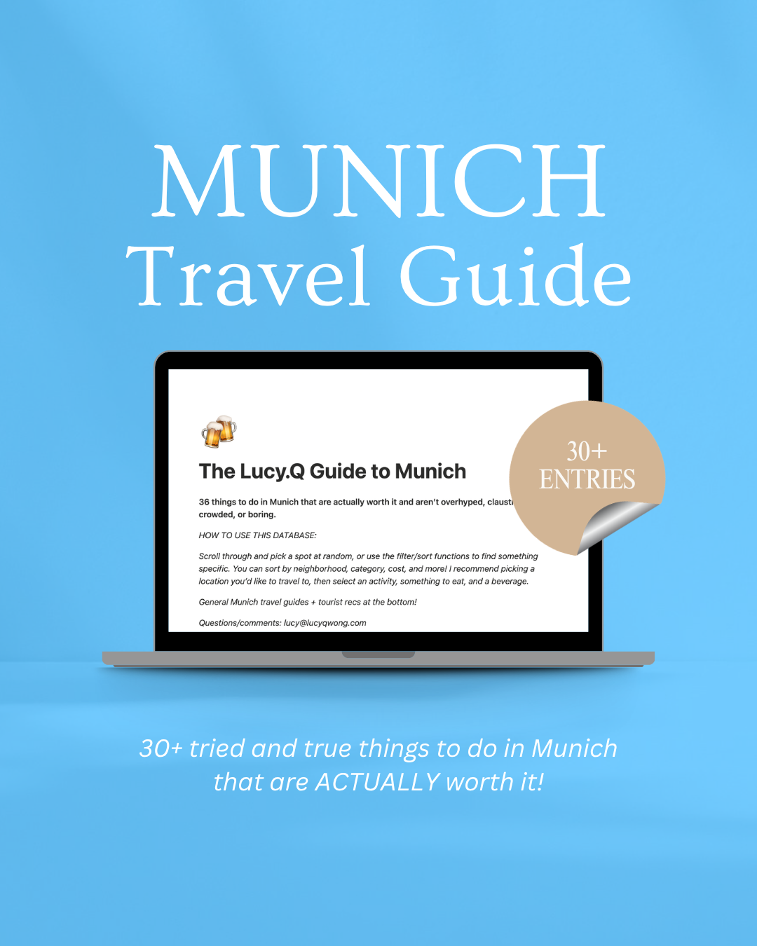 The Lucy.Q Guide to Munich: Full Database