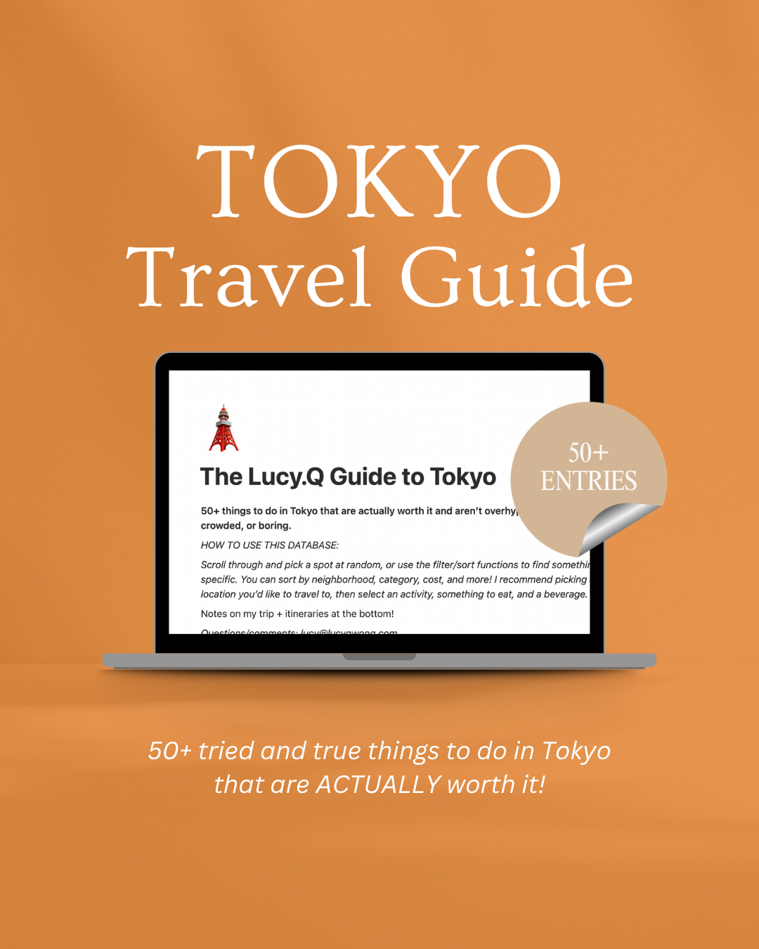 The Lucy.Q Guide to Tokyo: Full Database
