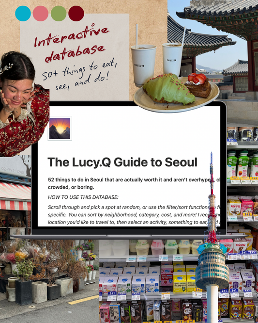 The Lucy.Q Guide to Seoul: Full Database