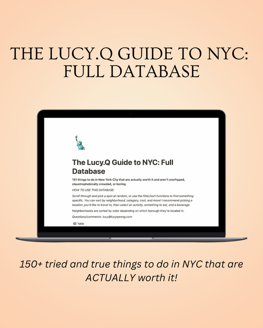 The Lucy.Q Guide to NYC: Full Database