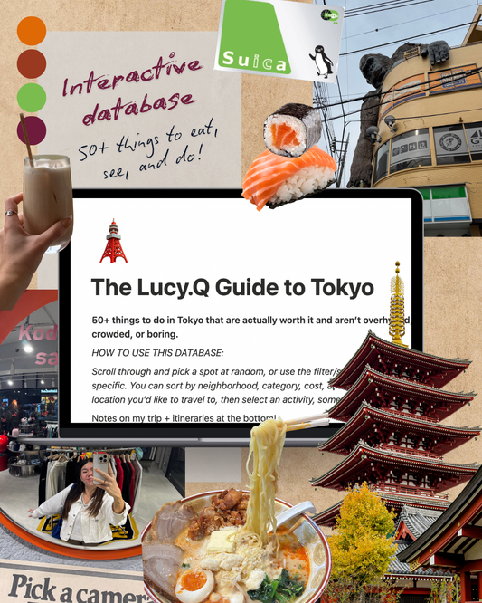 The Lucy.Q Guide to Tokyo: Full Database