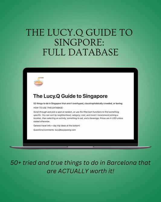 The Lucy.Q Guide to Singapore: Full Database