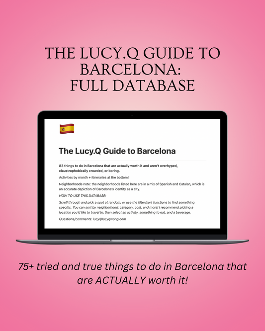 The Lucy.Q Guide to Barcelona: Full Database