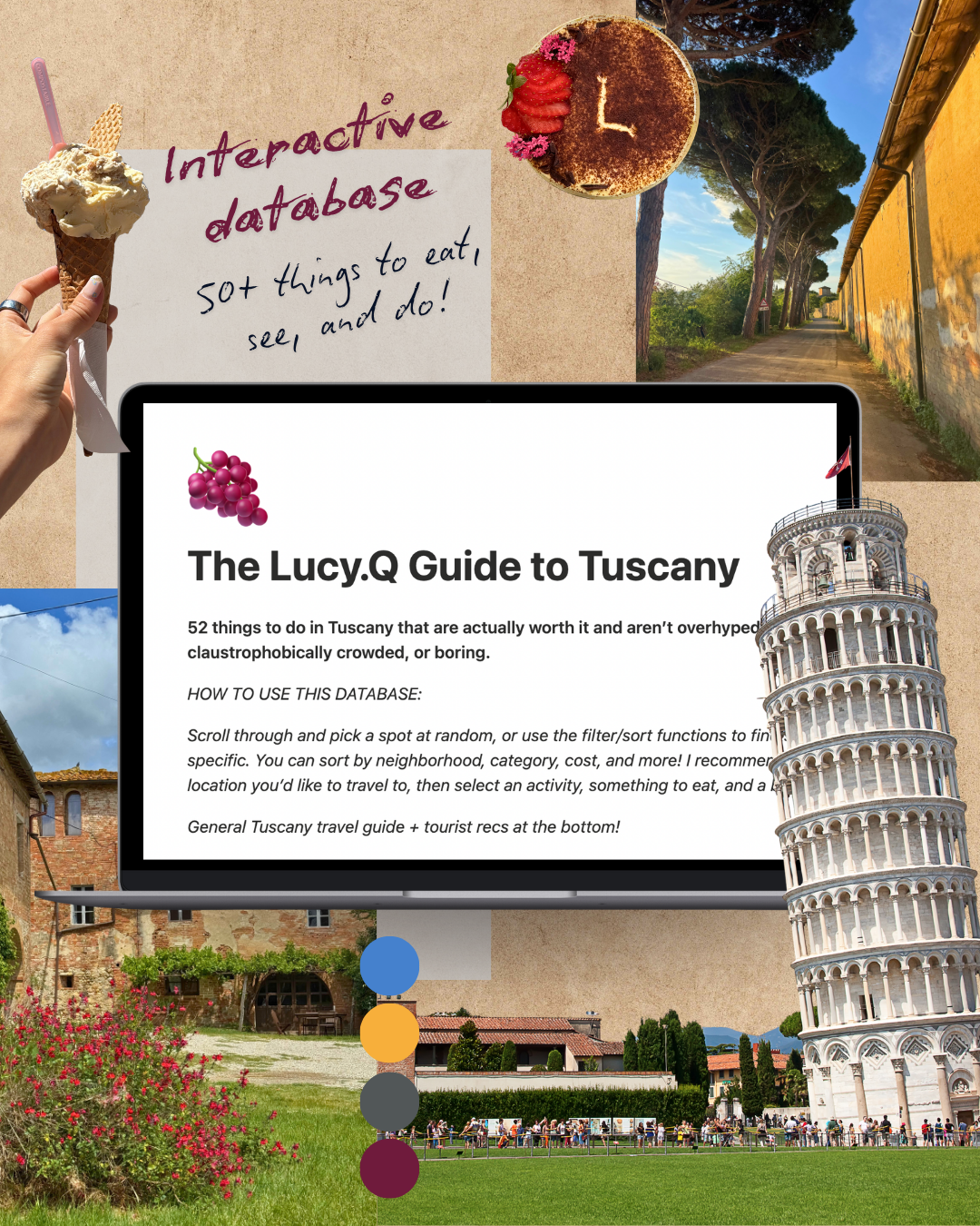 The Lucy.Q Guide to Tuscany: Full Database