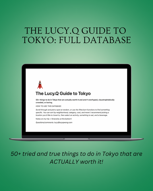 The Lucy.Q Guide to Tokyo: Full Database
